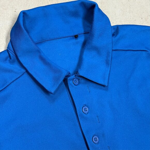 OGIO Golf Short Sleeve Polo Shirt Stretch Blue Medium - Picture 4 of 7